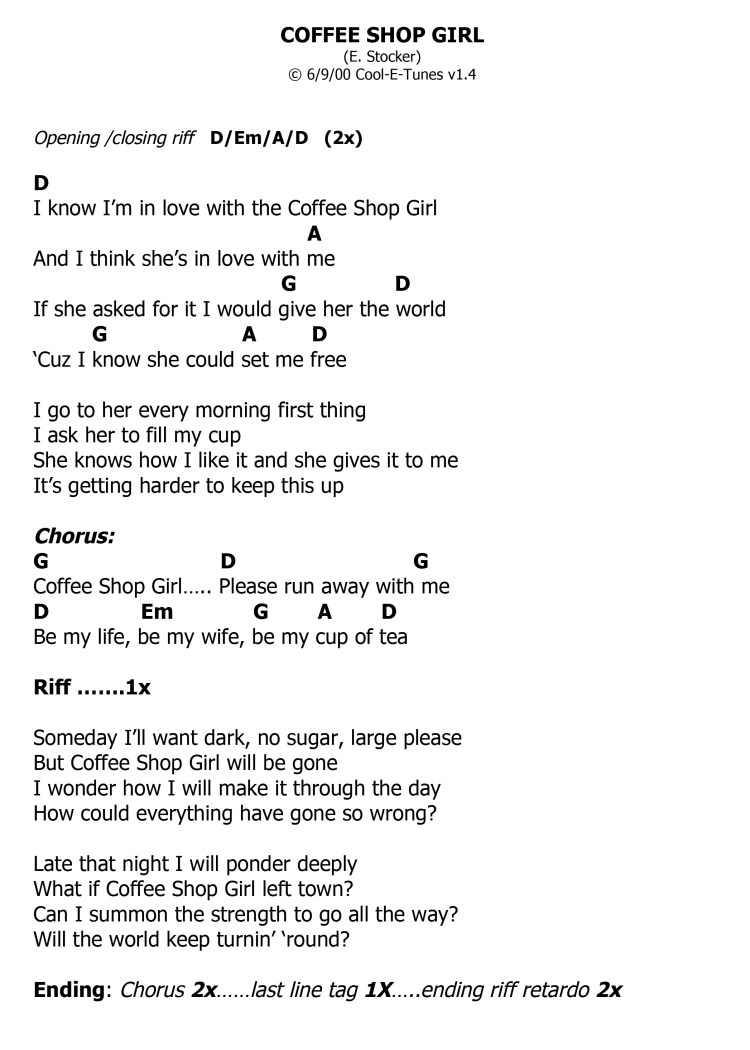 Microsoft Word - Coffee Shop Girl.doc